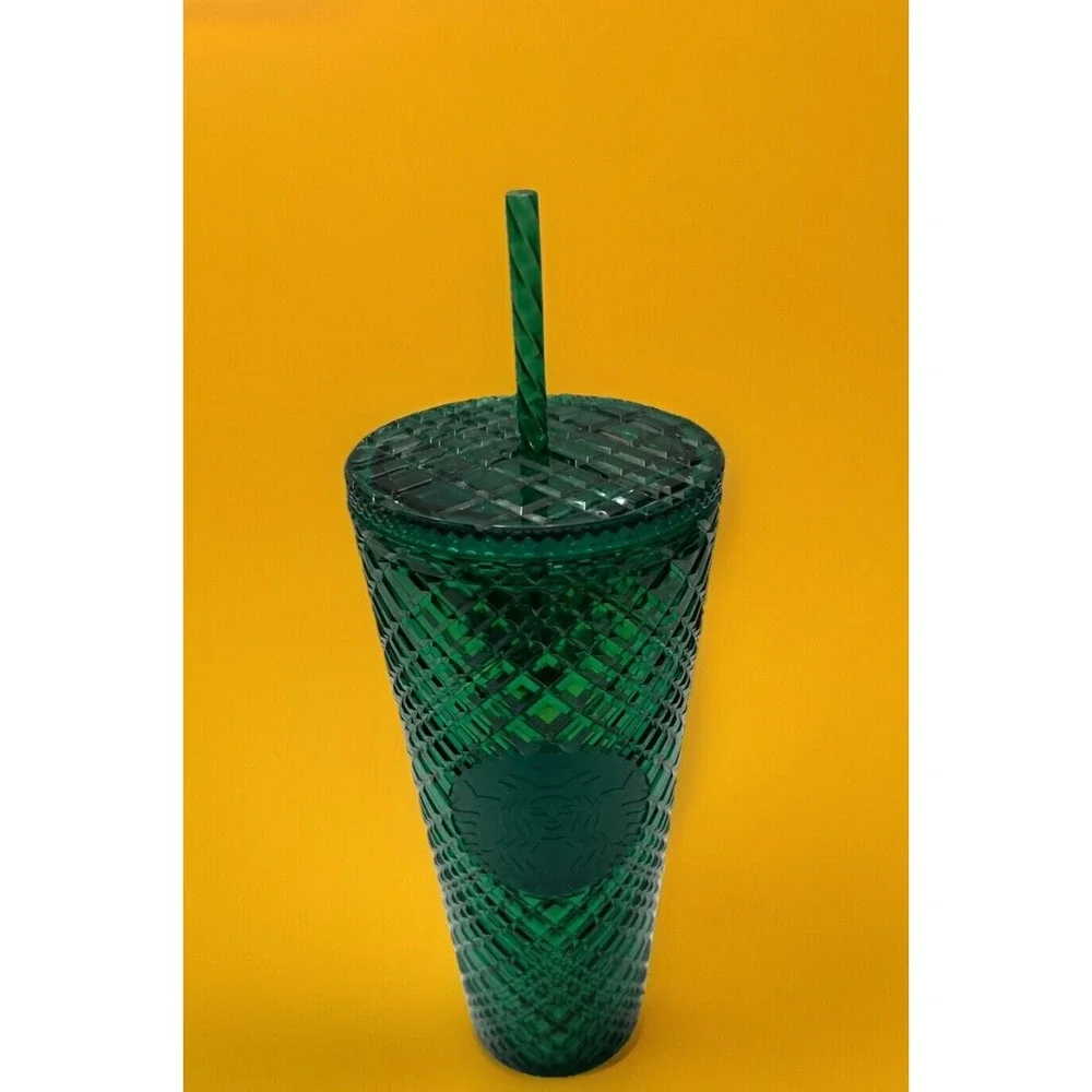 Starbucks 2021‎ Emerald Green Jeweled Holiday Venti Gradient 24 oz Tumbler Cup